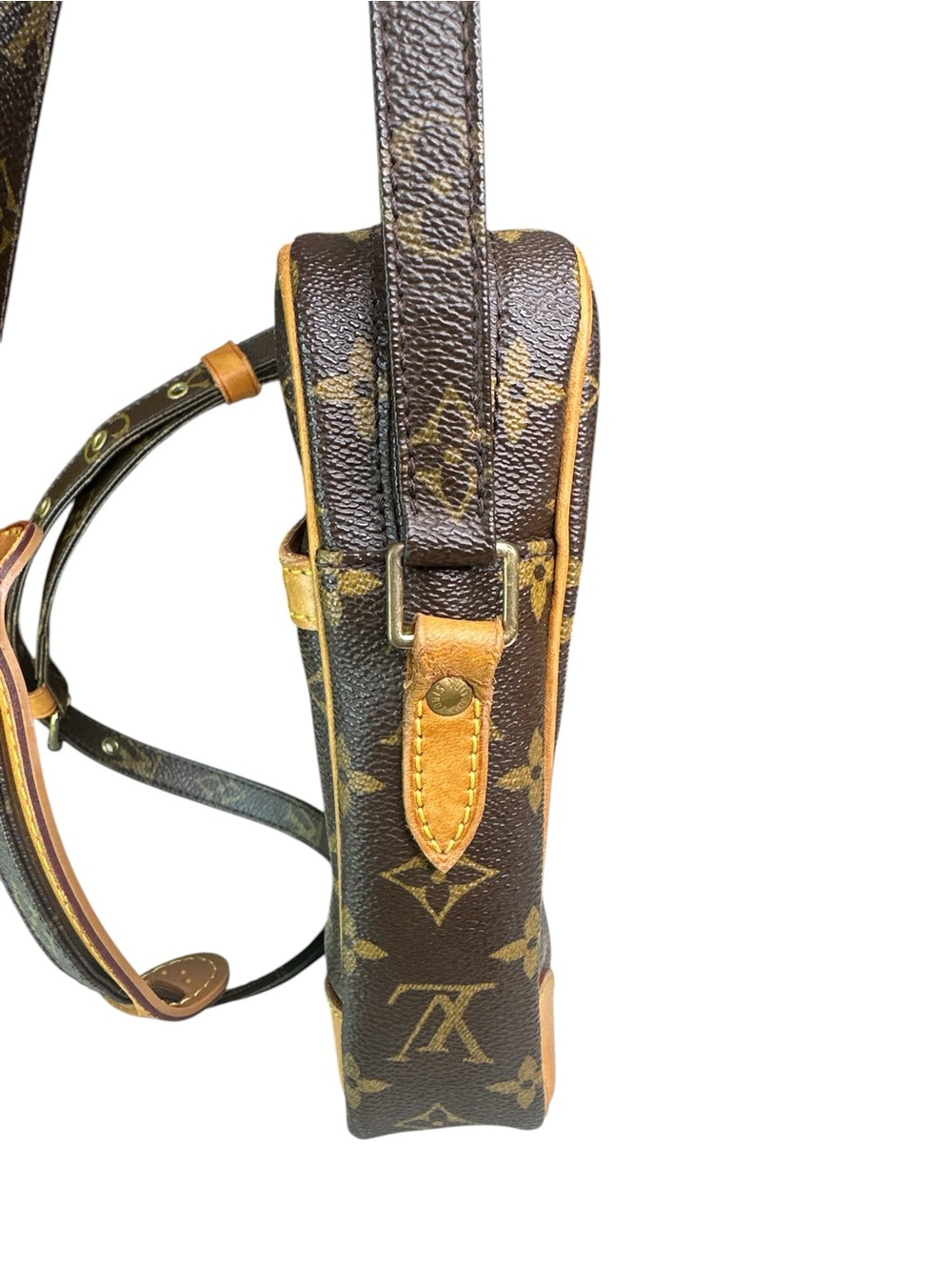 Louis Vuitton Danube Monogram Messenger Bag in Brown and Tan - Picture 5 of 13